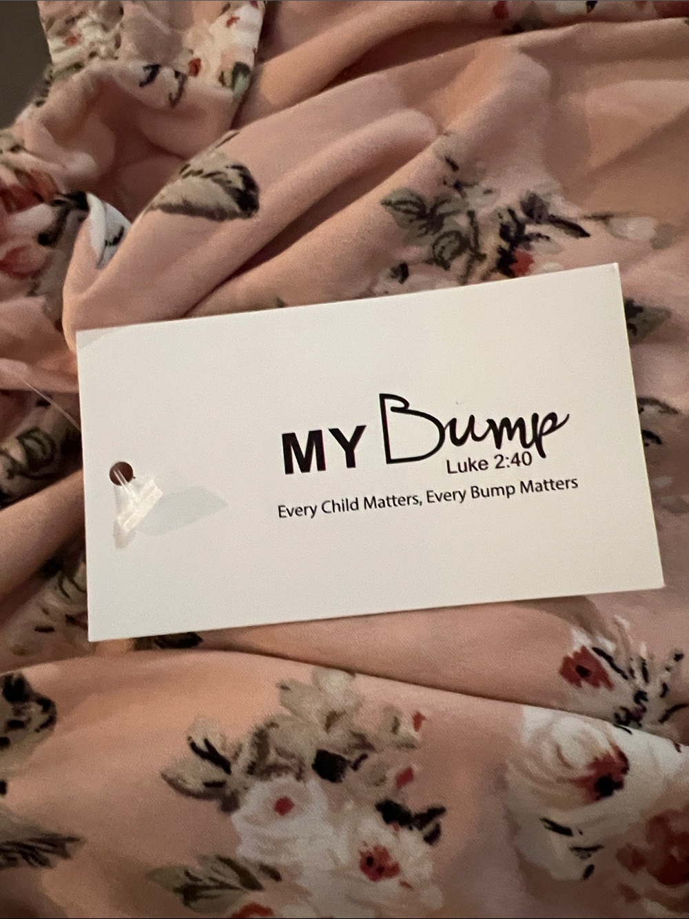 Blush Floral Off the Shoulder Maternity Dress with Ruffle Bodice - Picture 4 of 4